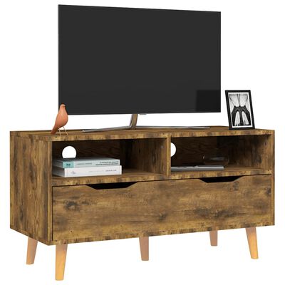 vidaXL TV skapītis, ozolkoka krāsā, 90x40x48,5 cm, inženierijas koks