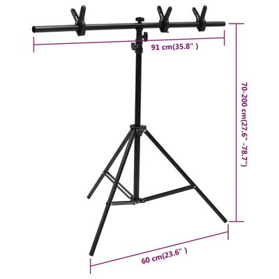 vidaXL fotostudijas apgaismojuma komplekts ar fonu un reflektoru