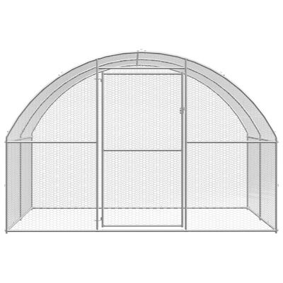 vidaXL vistu būris, 3x24x2 m, cinkots tērauds