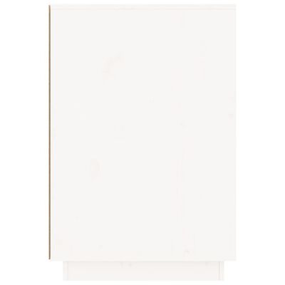 vidaXL rakstāmgalds, balts, 140x50x75 cm, priedes masīvkoks