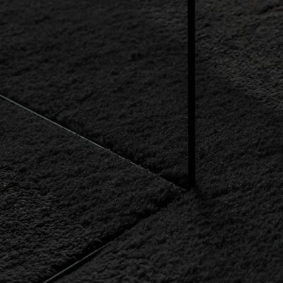 vidaXL paklājs HUARTE, īsa spalva, mīksts, mazgājams, melns, 120x170cm