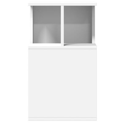 vidaXL galdiņš, balts, 35x35x60 cm, skaidu plāksne