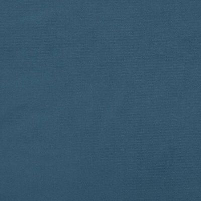 vidaXL galvgalis ar malām, tumši zils samts, 93x16x118/128 cm