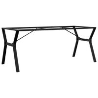 vidaXL virtuves galda kājas, Y-forma, 180x80x73 cm, čuguns