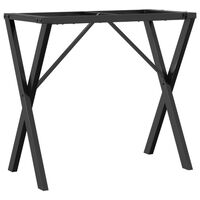 vidaXL virtuves galda kājas, X-forma, 80x40x73 cm, čuguns