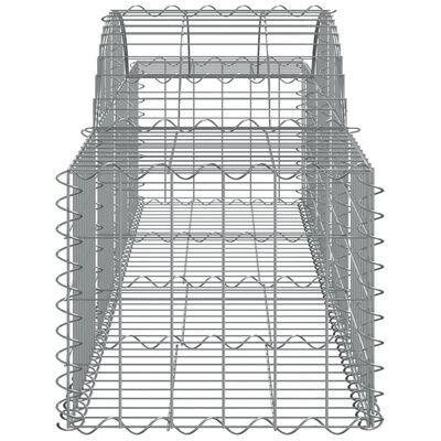 vidaXL arkveida gabiona grozi, 5 gb., 200x50x40/60 cm, cinkota dzelzs