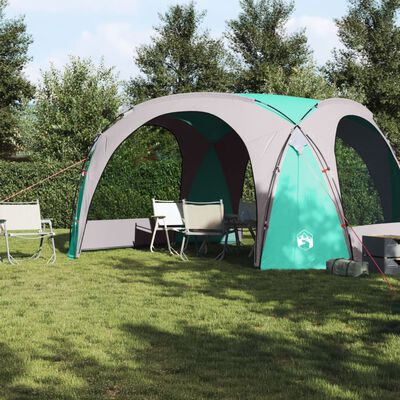 vidaXL ballīšu telts, zaļa, ūdensizturīga