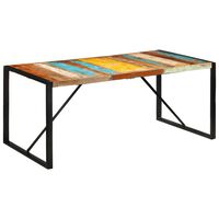 vidaXL virtuves galds, 175x90x76 cm, pārstrādāts masīvkoks
