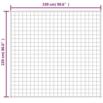 vidaXL smaguma sega, zila, 220x230 cm, 15 kg, audums