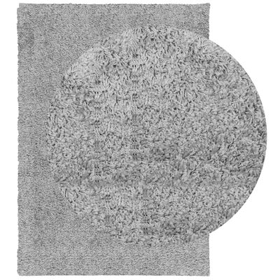 vidaXL paklājs PAMPLONA, 160x230 cm, Shaggy, moderns, pelēks