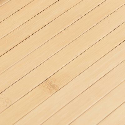 vidaXL paklājs, taisnstūra forma, dabīga krāsa, 80x400 cm, bambuss