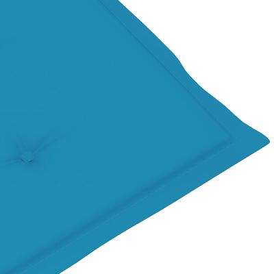 vidaXL atpūtas krēsla matracis, zils, (75+105)x50x4 cm