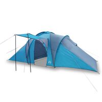 vidaXL ģimenes telts 6 personām, zila, ūdensnecaurlaidīga