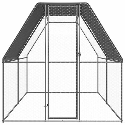 vidaXL vistu būris, 2x4x2 m, cinkots tērauds