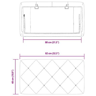 vidaXL galvgaļa spilvens, zils, 80 cm, samts