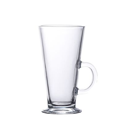 vidaXL latte glāzes ar rokturi, 6 gab., 250 ml