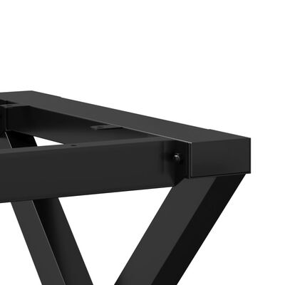 vidaXL virtuves galda kājas, X-forma, 140x60x73 cm, čuguns