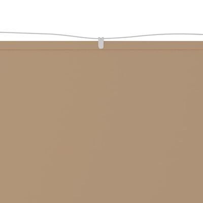 vidaXL vertikāla markīze, pelēkbrūna, 100x600 cm, Oksfordas audums
