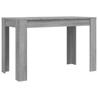 vidaXL virtuves galds, pelēka ozola, 120x60x76 cm, inženierijas koks