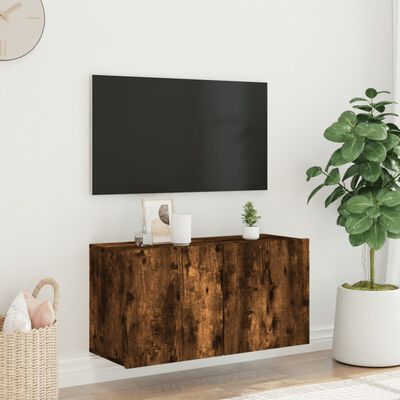 vidaXL TV sienas skapītis, ozolkoka krāsa, 80x30x41 cm