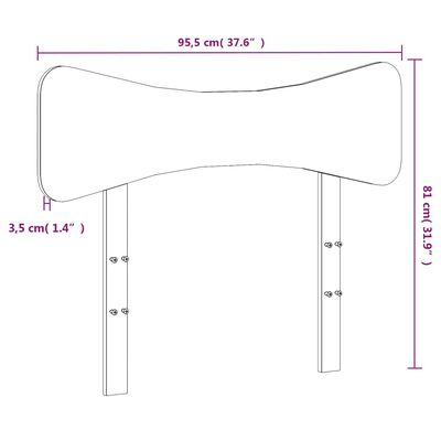 vidaXL galvgalis, vaska brūns, 90 cm, priedes masīvkoks