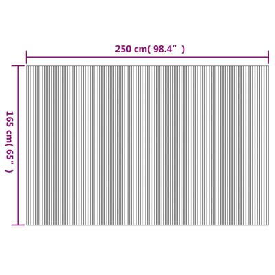 vidaXL istabas aizslietnis, melns, 165x250 cm, bambuss