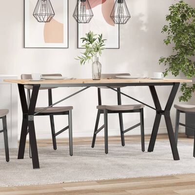 vidaXL virtuves galda kājas, Y-forma, 140x60x73 cm, čuguns