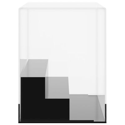 vidaXL vitrīnas kaste, caurspīdīga, 25x12x16 cm, akrils
