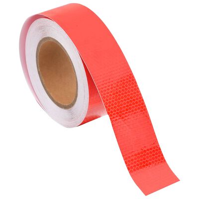 vidaXL atstarojoša līmlente, sarkana, 2,5 cmx20 m, PVC