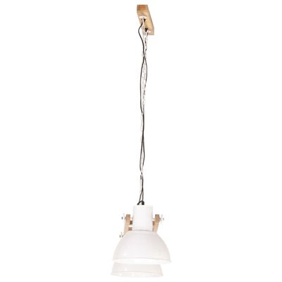 vidaXL griestu lampa, industriāls dizains, 25 W, balta, 109 cm, E27