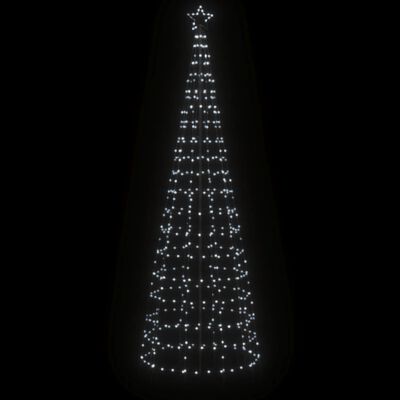 vidaXL Ziemassvētku eglītes dekorācija, 570 LED, vēsi baltas, 300 cm