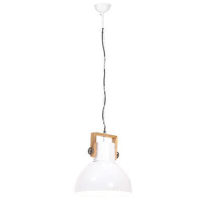 vidaXL griestu lampa, industriāls dizains, balta, 25 W, 40 cm, E27