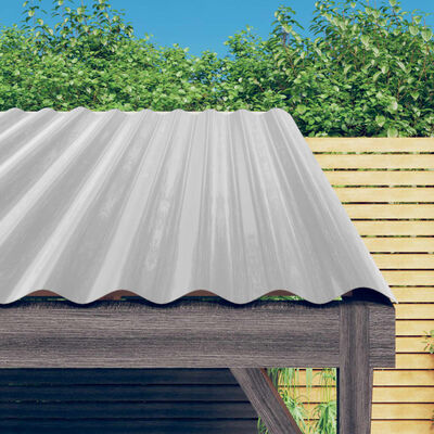vidaXL jumta paneļi, 36 gab., tērauds, sudraba krāsā, 60x36 cm