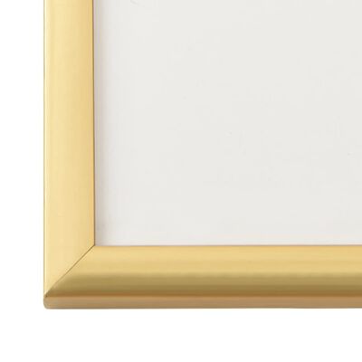 vidaXL foto rāmji, 3 gab., sienai vai galdam, zeltaini, 13x18 cm, MDF