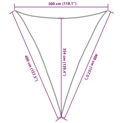 vidaXL saules aizsargs, 3x4x4 m, 100% poliesters, Oksforda audums