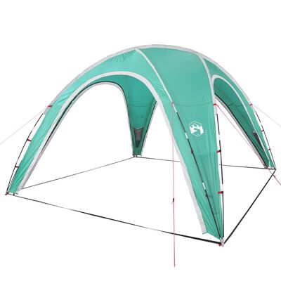 vidaXL ballīšu telts, zaļa, ūdensizturīga