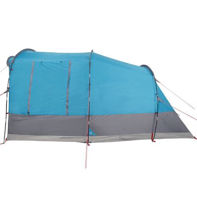 vidaXL kempinga telts, tuneļa, 3 personām, zila, ūdensnecaurlaidīga