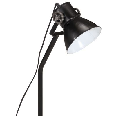 vidaXL galda lampa, 25 W, melna, 17x17x60 cm, E27