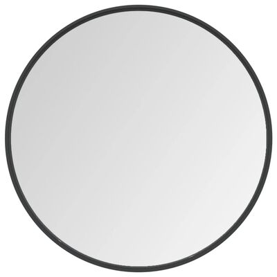 vidaXL sienas spogulis, melns, 60 cm