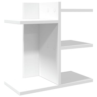 vidaXL rakstāmgalda organizators, balts, 42x21,5x42 cm, koks