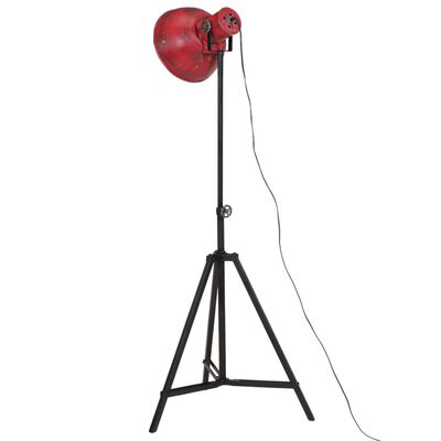 vidaXL grīdas lampa, 25 W, bružāti sarkana, 61x61x90/150 cm E27