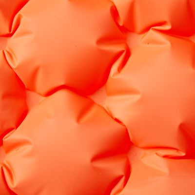 vidaXL pašpiepūšams kempinga matracis, spilveni, divvietīgs, oranžs