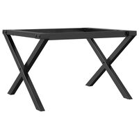 vidaXL kafijas galdiņa kājas, 60x50x38 cm, X-forma rāmis, čuguns