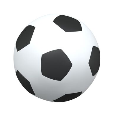 vidaXL bērnu futbola vārti, ar bumbām, balti, 184x64x124 cm