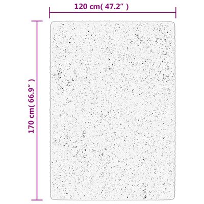 vidaXL paklājs PAMPLONA, 120x170 cm, Shaggy, moderns, bēšs