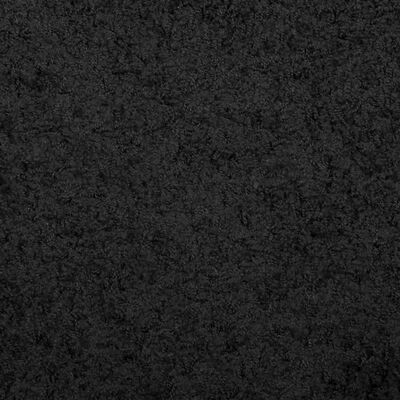 vidaXL paklājs PAMPLONA, Ø 280 cm, Shaggy, moderns, melns