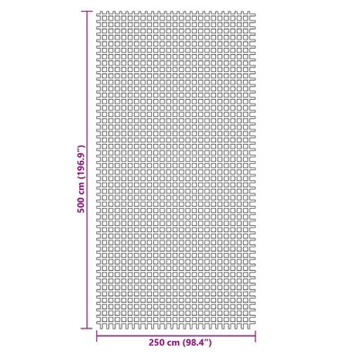 vidaXL kempinga grīdas paklājiņš, zaļš, 5x2,5 m