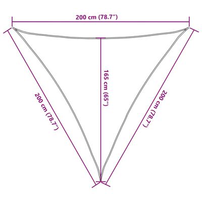 vidaXL saules aizsargs, balts 2x2x2m, 100% poliesters, Oksforda audums