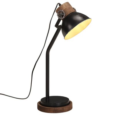 vidaXL galda lampa, 25 W, melna, 18x18x60 cm, E27