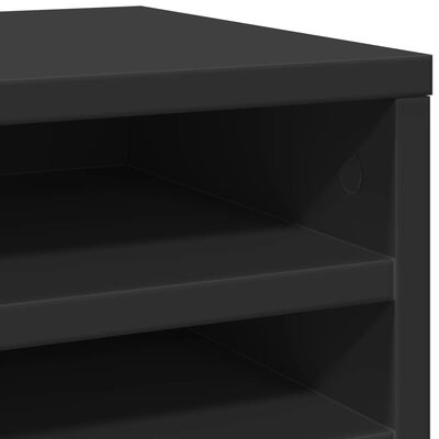 vidaXL rakstāmgalda organizators, melns, 36x26x29,5 cm, koks